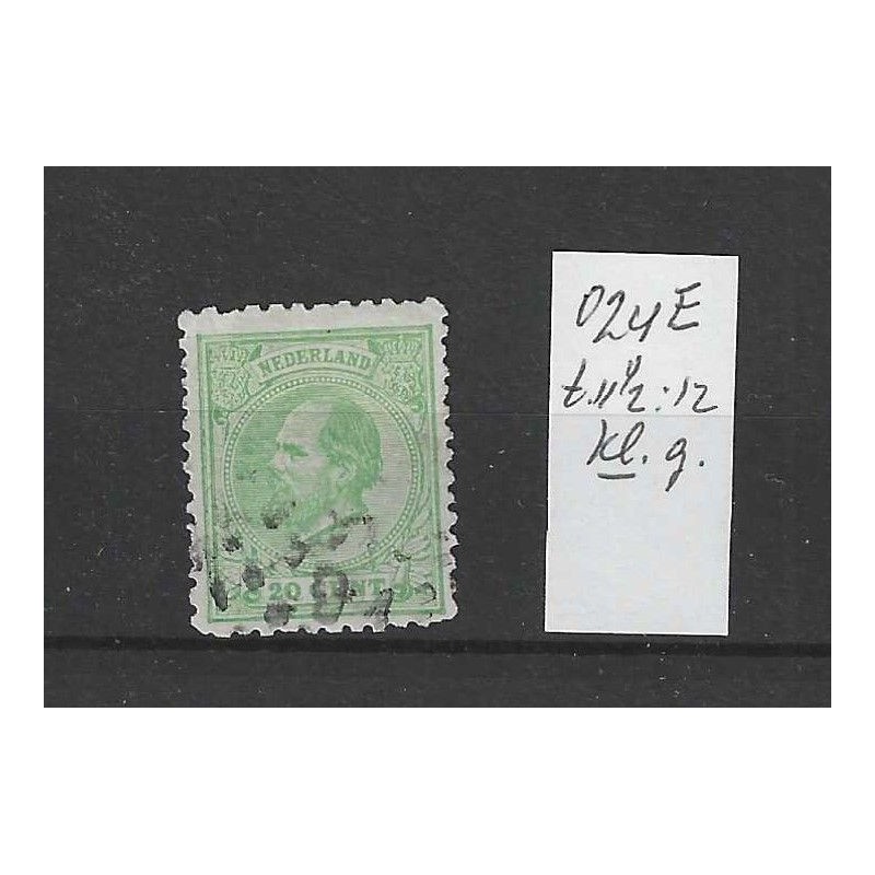 Nederland 24E Willem III 1872 VFU/gebr CV 100 € Nederland 24E Willem III 1872 VFU/gebr CV 100 €