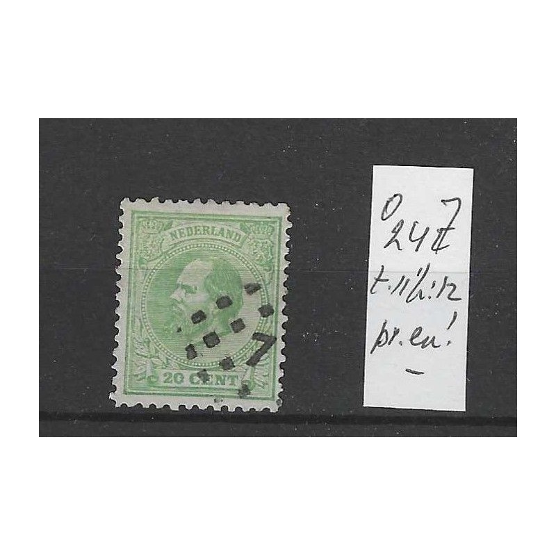 Nederland 24J Willem III 1872 VFU/gebr CV 20 € Nederland 24J Willem III 1872 VFU/gebr CV 20 €