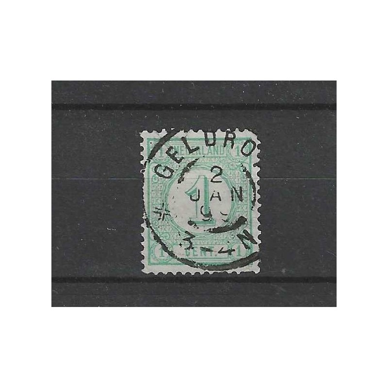 Nederland 31 Cijfer "GELDROP 1899" grootrond VFU/gebr CV 5+€ Nederland 31 Cijfer "GELDROP 1899" grootrond VFU/gebr CV 5+€
