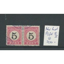 Ned Indie  P6fd-B in paartje  VFU/gebr CV 29,5 €