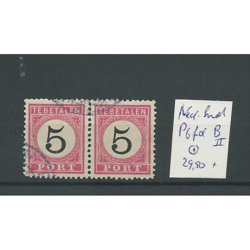 Ned Indie P6fd-B in paartje VFU/gebr CV 29,5 € Ned Indie P6fd-B in paartje VFU/gebr CV 29,5 €