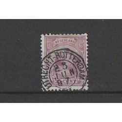 Nederland 42 met "UTRECHT-ROTTERDAM 1897"  VFU/gebr  CV 10+€