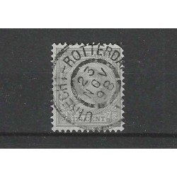 Nederland 38 met "UTRECHT-ROTTERDAM 1898" VFU/gebr  CV 10+€