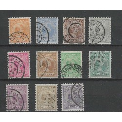 Nederland 34-44 Wilhelmina 1891  VFU/gebr  CV  178 €