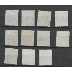 Nederland 34-44 Wilhelmina 1891  VFU/gebr  CV  178 €