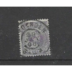 Nederland 44 Wilhelmina "WOERDEN 1896" grootrond  VFU/gebr  CV  100 €
