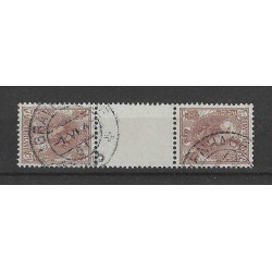 Nederland 61b/61c KEERDRUKKEN  VFU/gebr   CV  1350 €