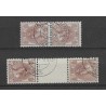 Nederland 61b/61c KEERDRUKKEN  VFU/gebr   CV  1350 €