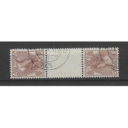 Nederland 61b/61c KEERDRUKKEN  VFU/gebr   CV  1350 €