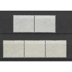 Nederland 61b/61c KEERDRUKKEN  VFU/gebr   CV  1350 €