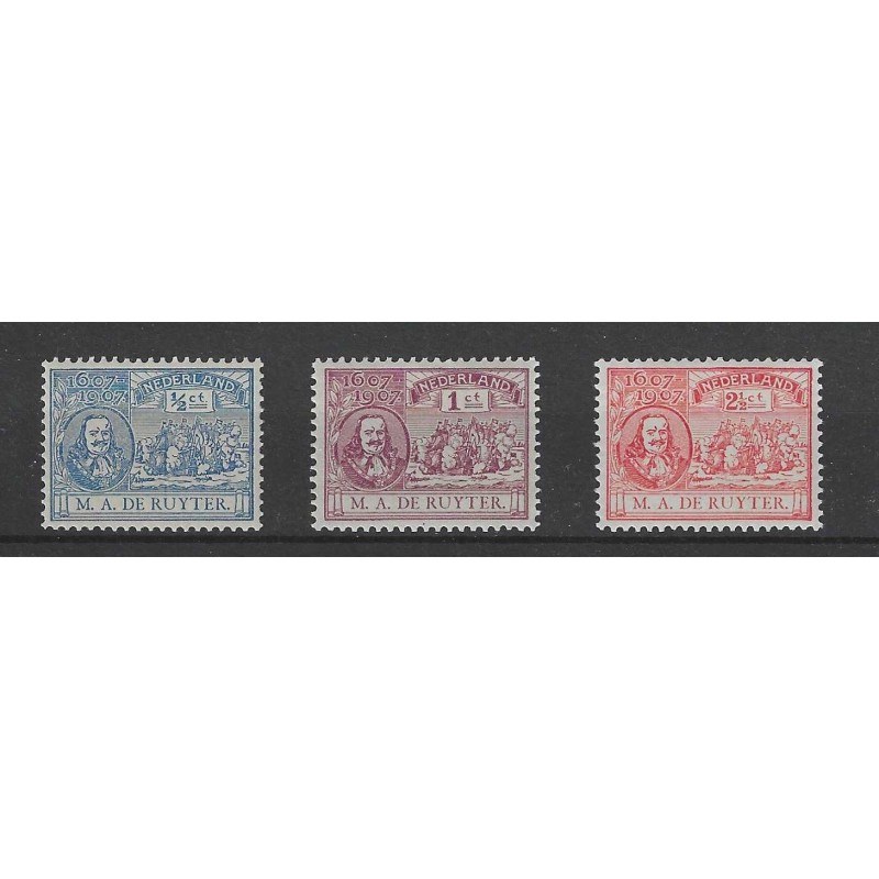 Nederland 87-89 De Ruyter MNH/postfris CV 50 € Nederland 87-89 De Ruyter MNH/postfris CV 50 €