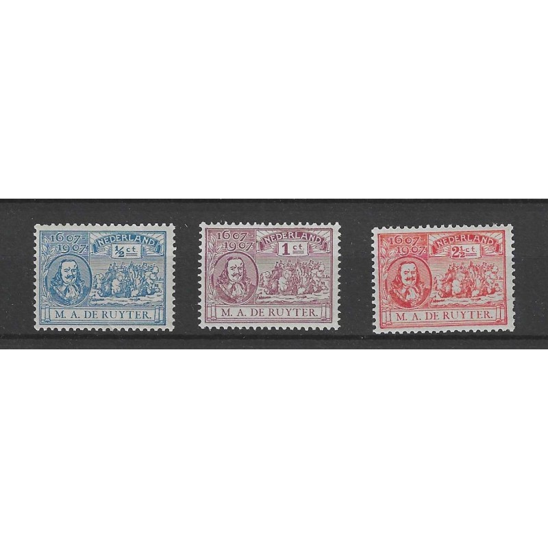 Nederland 87-89 De Ruyter MNH/postfris CV 50 € Nederland 87-89 De Ruyter MNH/postfris CV 50 €