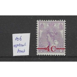 Nederland  106 OPDRUKFOUT  Opruimingsuitgifte MH/ongebruikt CV 50+ €