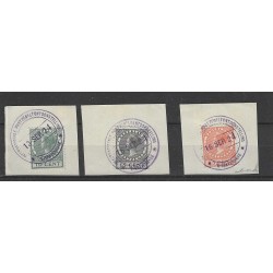Nederland  136-138 Tentoonstelling  VFU/gebr  CV 160 €