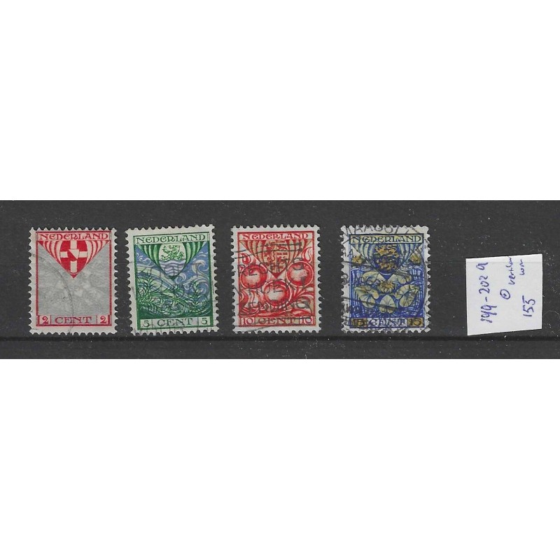 Nederland  199a-202a  Kind 1926  VFU/gebr   CV 155 €
