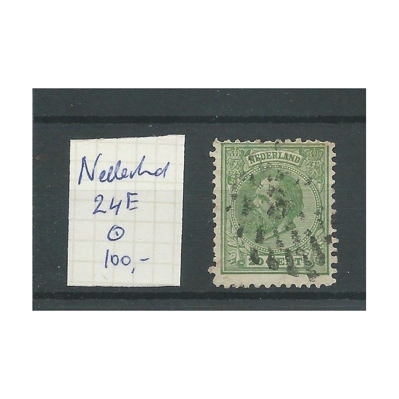 Nederland  24E Willem III 1872 VFU/gebr  CV  100 €