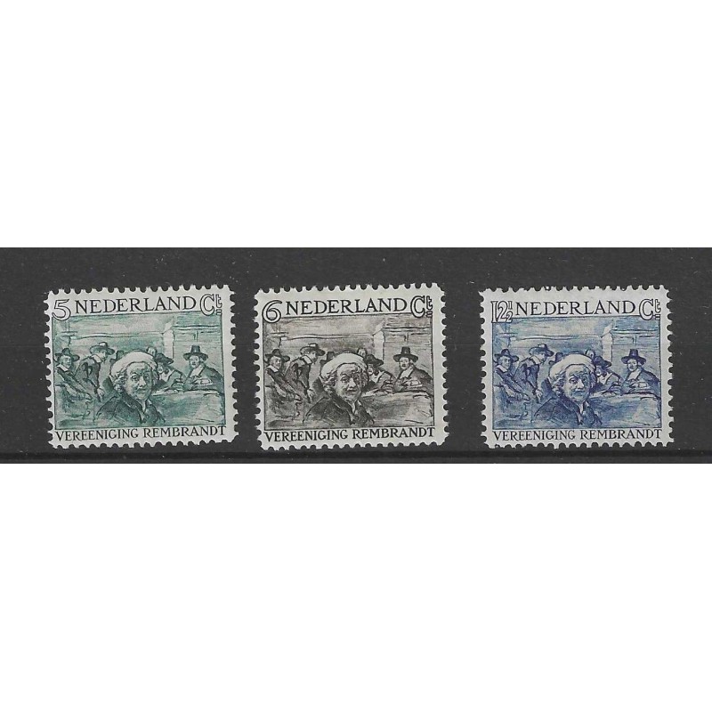 Nederland 229-231 Rembrandt MNH/postfris CV 80 € Nederland 229-231 Rembrandt MNH/postfris CV 80 €
