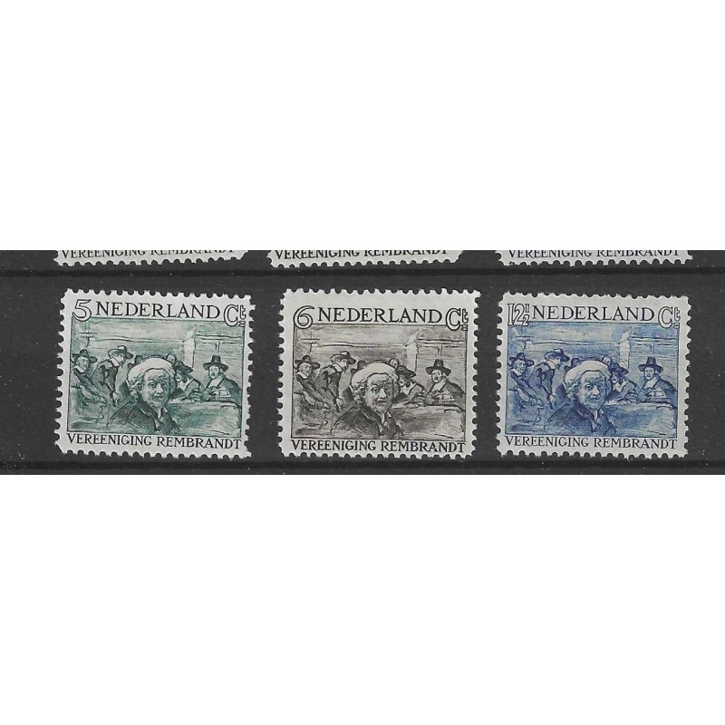 Nederland 229-231 Rembrandt MNH/postfris CV 80 € Nederland 229-231 Rembrandt MNH/postfris CV 80 €