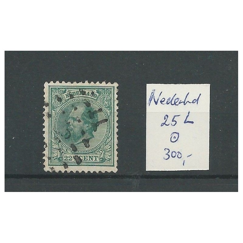 Nederland 25L Willem III 1872 VFU/gebr CV 300 € Nederland 25L Willem III 1872 VFU/gebr CV 300 €