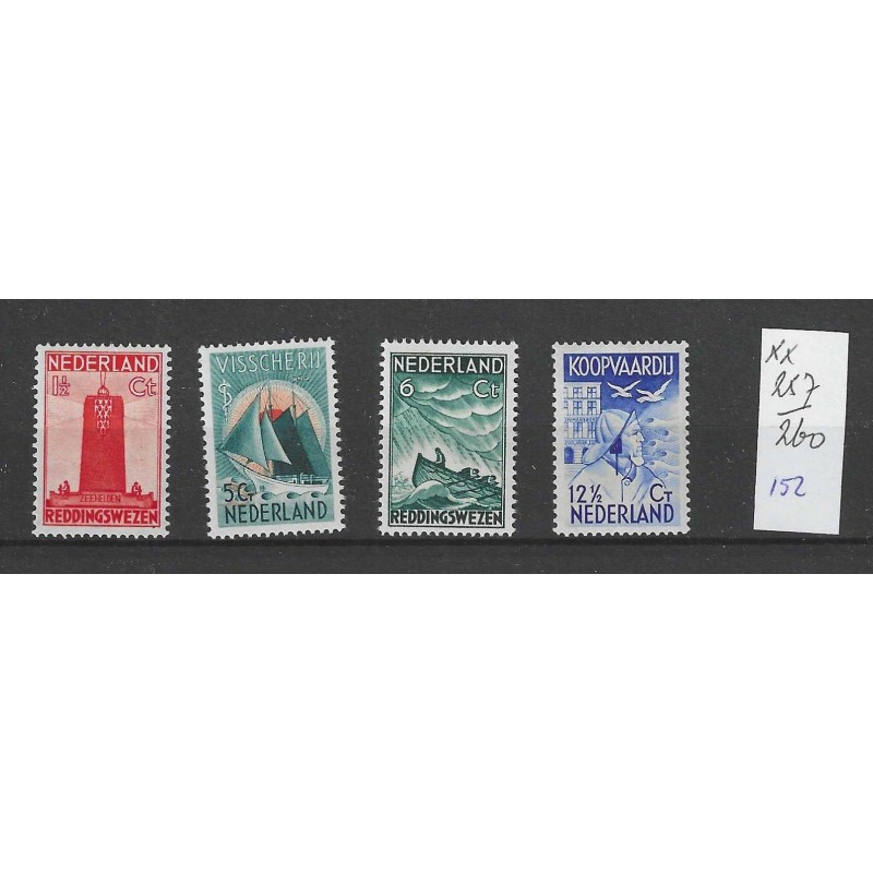 Nederland 257-260 Zeemanszegels MNH/postfris CV 152 € Nederland 257-260 Zeemanszegels MNH/postfris CV 152 €