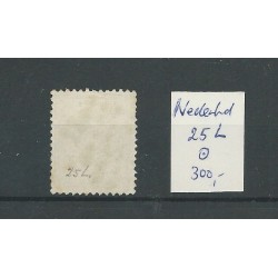 Nederland  25L Willem III 1872 VFU/gebr  CV  300 €