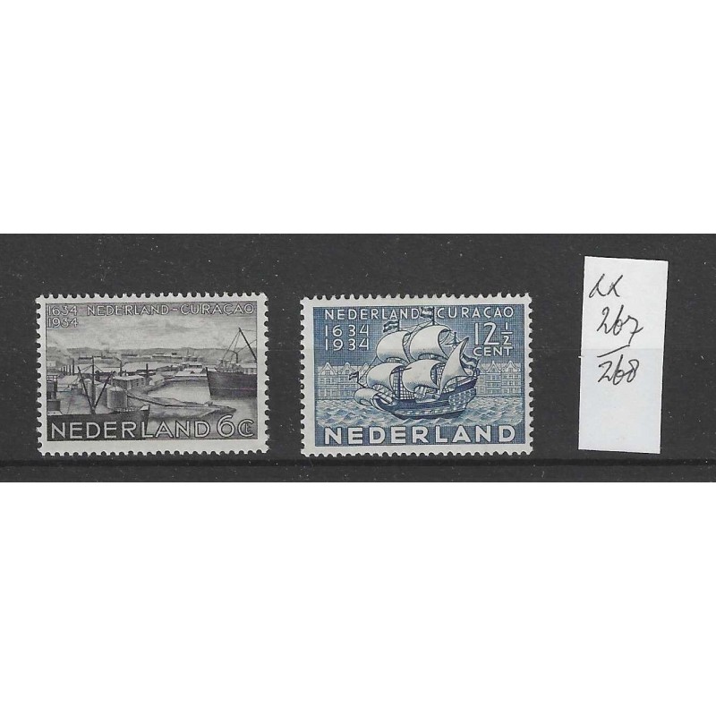 Nederland 267-268 Curacaozegels MNH/postfris CV 80 € Nederland 267-268 Curacaozegels MNH/postfris CV 80 €