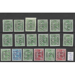Nederland  356-373 Guilloche MNH/postfris CV 150 €