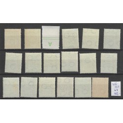 Nederland  356-373 Guilloche MNH/postfris CV 150 €