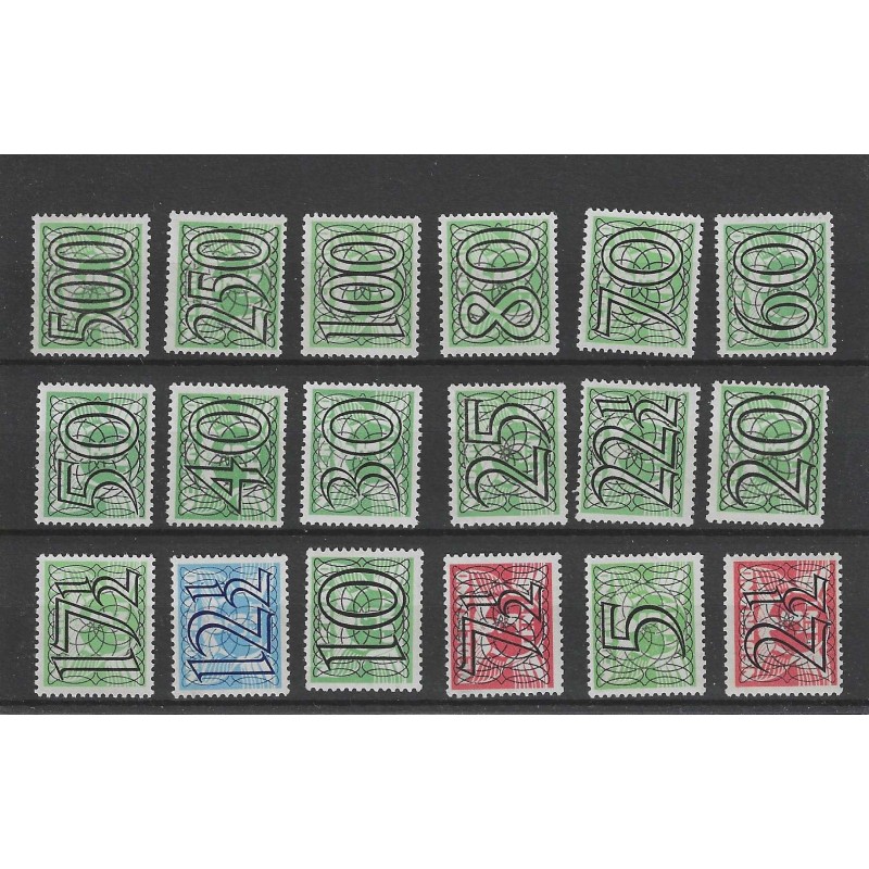 Nederland 356-373 Guilloche MNH/postfris CV 150 € Nederland 356-373 Guilloche MNH/postfris CV 150 €