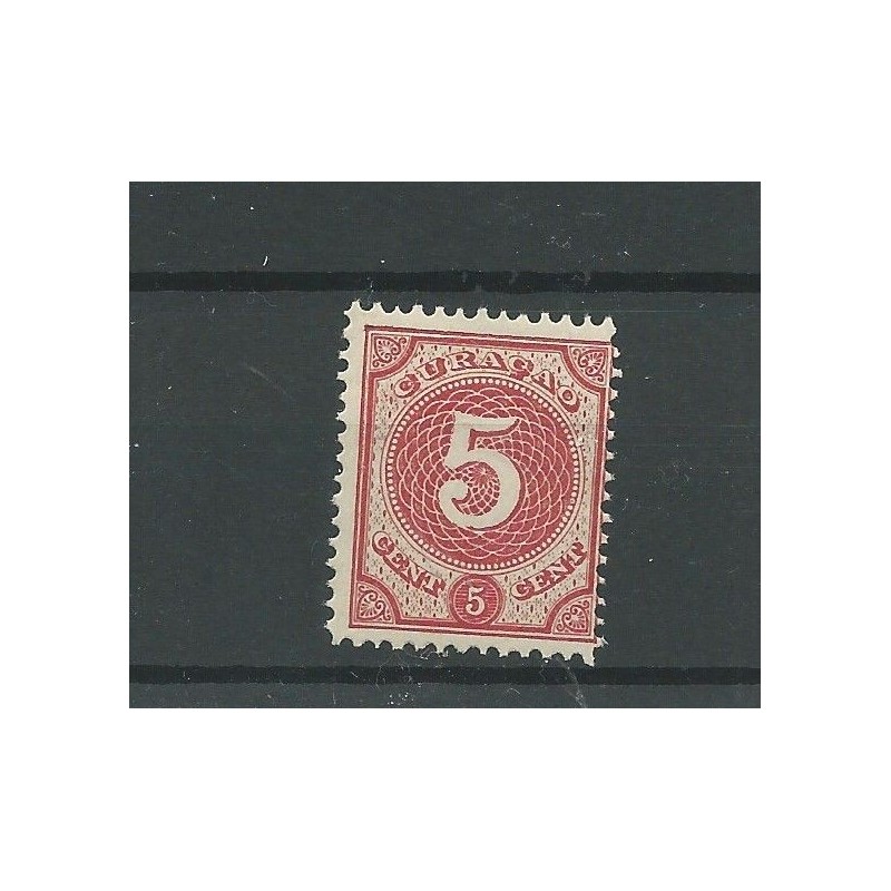 Curacao 17 Cijfer 5ct MNH/postfris CV 150 € Curacao 17 Cijfer 5ct MNH/postfris CV 150 €