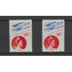 Nederland  LP9A, LP9B  Luchtpost MNH/postfris  CV 150 €