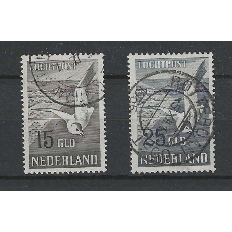 Nederland LP12-13 Meeuwen Luchtpost VFU/gebr CV 225 € Nederland LP12-13 Meeuwen Luchtpost VFU/gebr CV 225 €