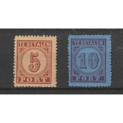 Nederland  P1-2 Port 1870  MH/ongebr  CV 600 €