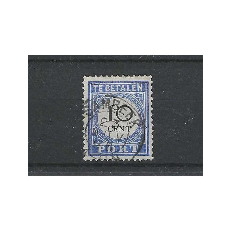 Nederland  P22 met "SAMBEEK 1896" kleinrond VFU/gebr CV 20++ €