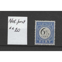 Nederland  P20 Port  MNH/postris CV 100 €