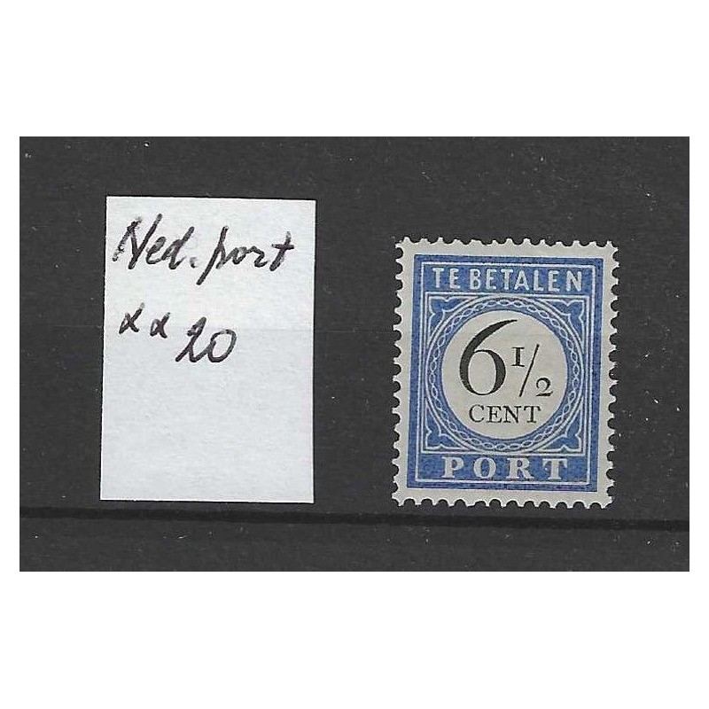 Nederland P20 Port MNH/postris CV 100 € Nederland P20 Port MNH/postris CV 100 €