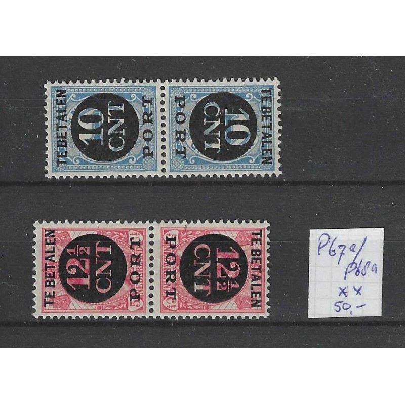 Nederland P67a/P68a KEERDRUKKEN MNH/postfris CV 50 € Nederland P67a/P68a KEERDRUKKEN MNH/postfris CV 50 €