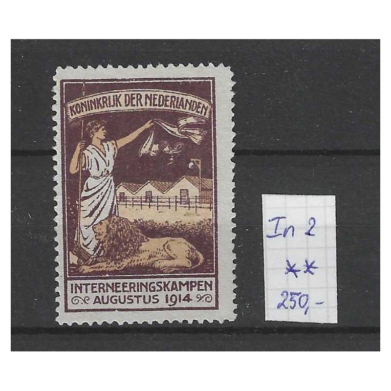 Nederland IN2 Interneringszegel MNH/postfris CV 250 € Nederland IN2 Interneringszegel MNH/postfris CV 250 €