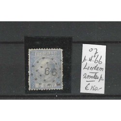 Nederland 7II met puntstempel 66  VFU/gebr  CV 150 €