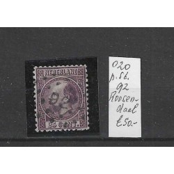 Nederland 11  met puntstempel 92 VFU/gebr  CV 150 €