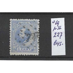 Nederland 19   met puntstempel 227  VFU/gebr  CV 45 €