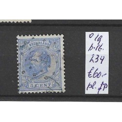 Nederland 19  met puntstempel 234  VFU/gebr  CV 60 €