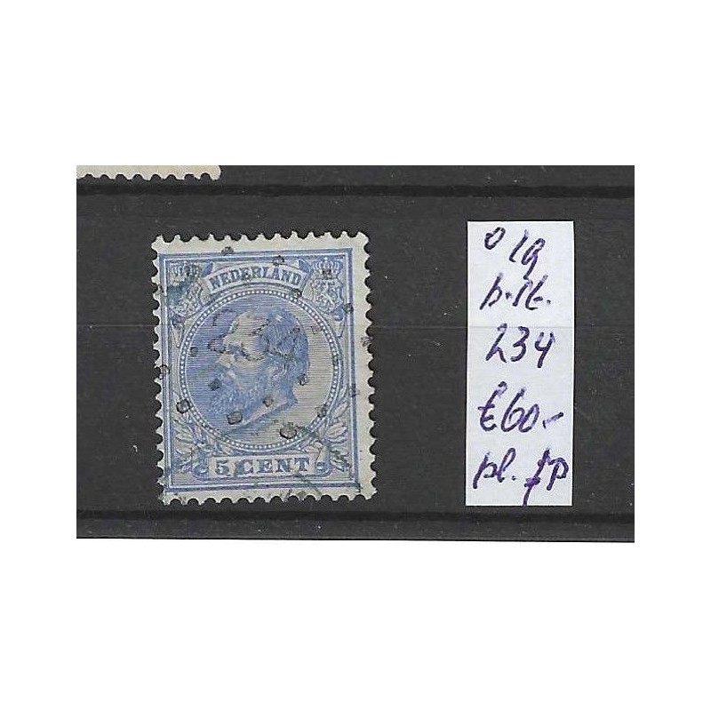 Nederland 19 met puntstempel 234 VFU/gebr CV 60 € Nederland 19 met puntstempel 234 VFU/gebr CV 60 €