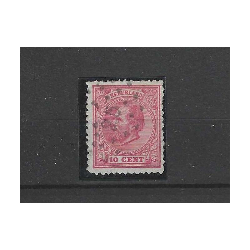 Nederland 21  met puntstempel 25  VFU/gebr  CV 7 €