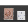 Nederland 23  met puntstempel 80 VFU/gebr  CV 20 €