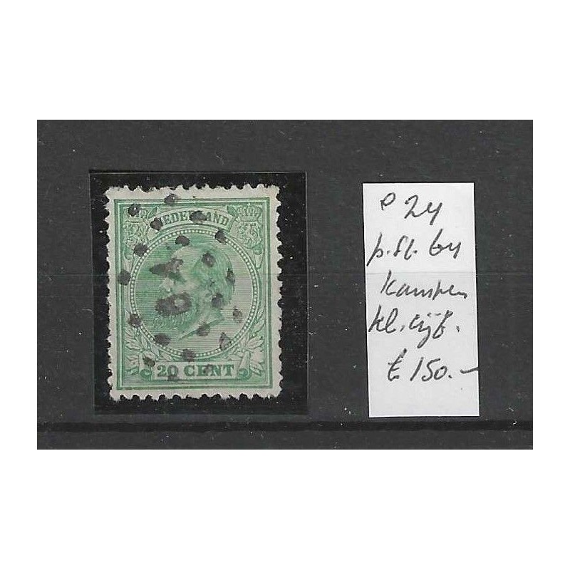 Nederland 24 met puntstempel 64 VFU/gebr CV 150 € Nederland 24 met puntstempel 64 VFU/gebr CV 150 €