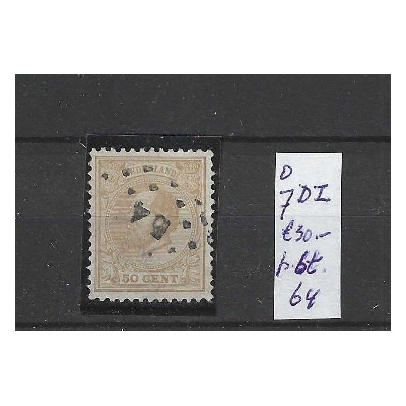 Nederland 27 met puntstempel 64 klein VFU/gebr CV 175 € Nederland 27 met puntstempel 64 klein VFU/gebr CV 175 €