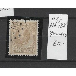 Nederland 27  met puntstempel 188 VFU/gebr  CV 29 €