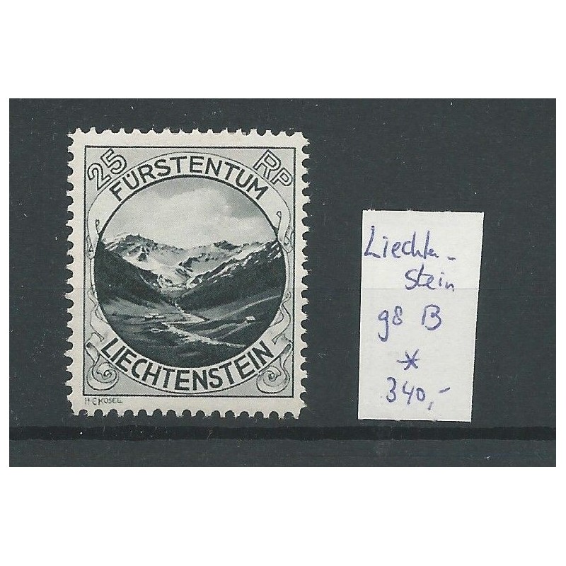 Liechtenstein 98B Landschaften & Fürsten MH/ongebr CV 400 € Liechtenstein 98B Landschaften & Fürsten MH/ongebr CV 400 €