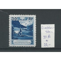Liechtenstein 99A Landschaften & Fürsten  MH/ongebr  CV 28 €